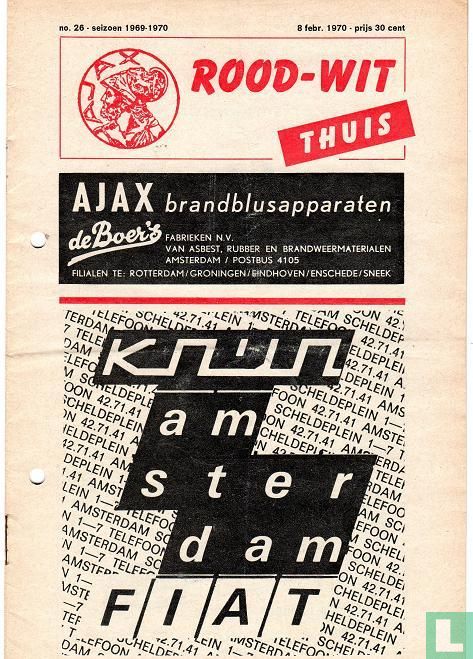 AZ Programma 8-feb-1970 Ajax uit